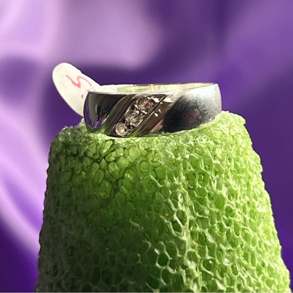 Hoop With Stone Silver 925 - Picture 5 of 7